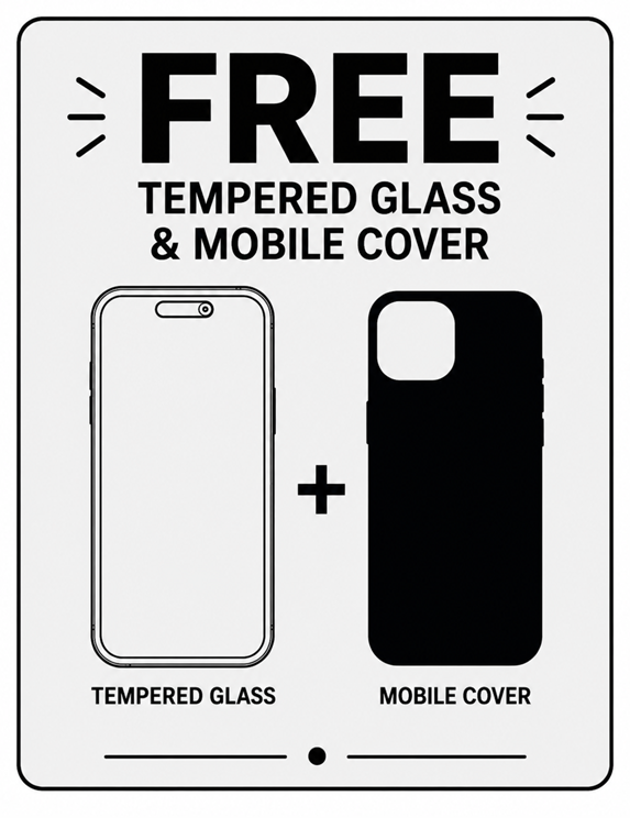 FREE TEMPERED GLASS AND MOBILE COVER